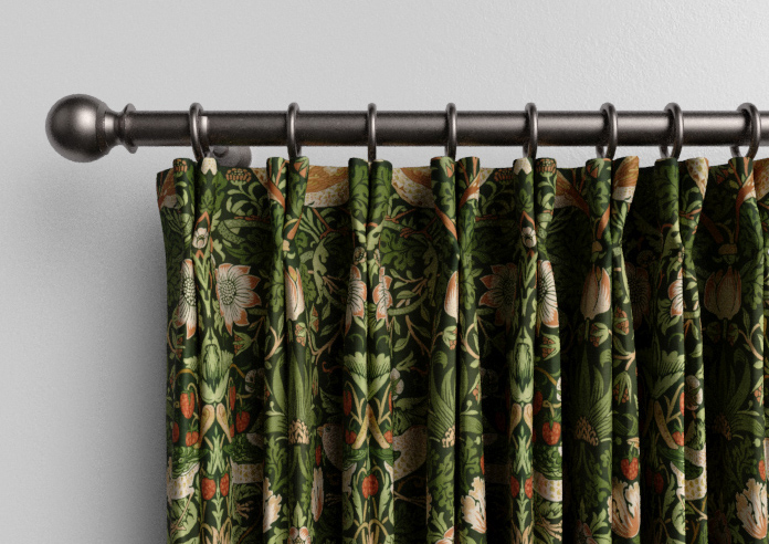 William Morris At Home Strawberry Thief, Nettle - Made to Measure Curtains - Image 10